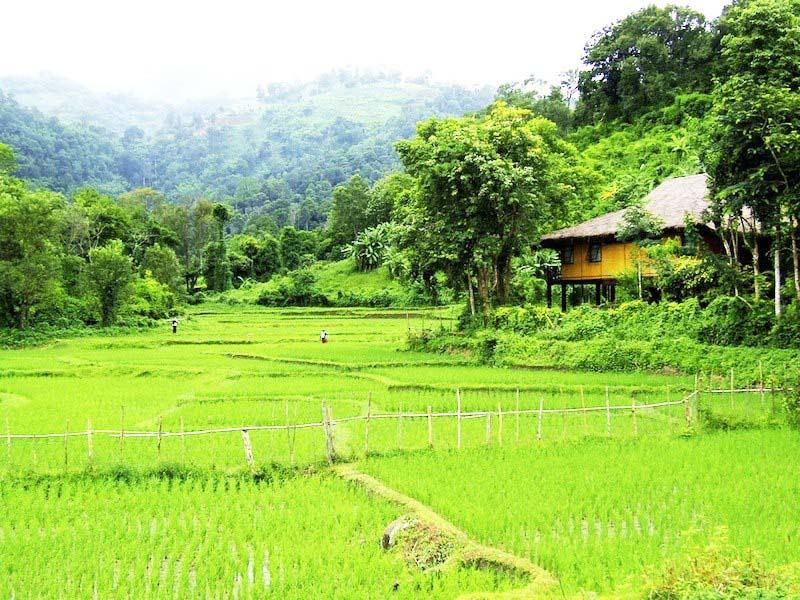 苗族山区部族小屋