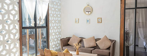 white wall riverfront